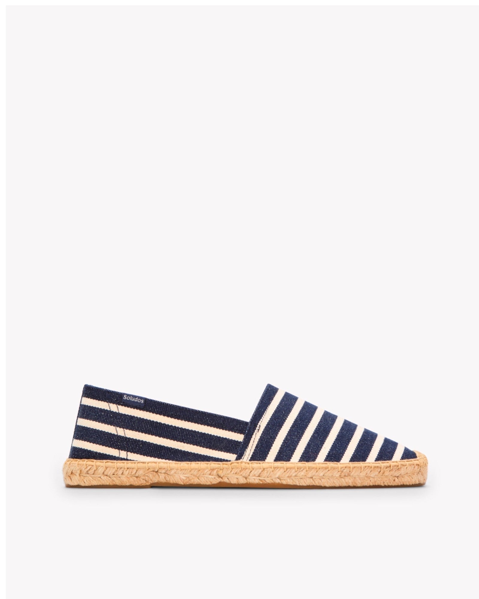 The Original Espadrille - Classic Stripes - Dark Navy / Ivory - Men's - Men's Espadrilles - Dark Navy / Ivory - Soludos -