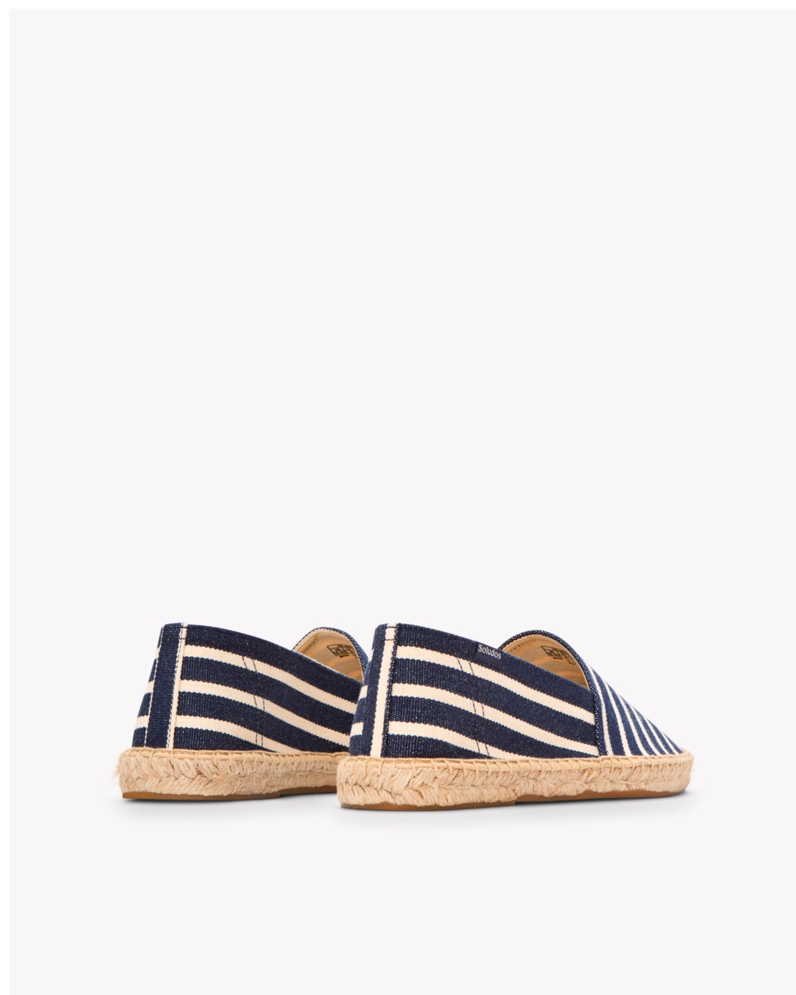 The Original Espadrille - Classic Stripes - Dark Navy / Ivory - Men's - Men's Espadrilles - Dark Navy / Ivory - Soludos -