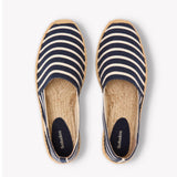 The Original Espadrille - Classic Stripes - Dark Navy / Ivory - Men's - Men's Espadrilles - Dark Navy / Ivory - Soludos -