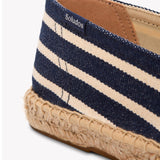 The Original Espadrille - Classic Stripes - Dark Navy / Ivory - Men's - Men's Espadrilles - Dark Navy / Ivory - Soludos -