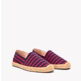 The Original Espadrille - Classic Stripes - Dark Navy / Red - Men's - Men's Espadrilles - Dark Navy / Red - Soludos -