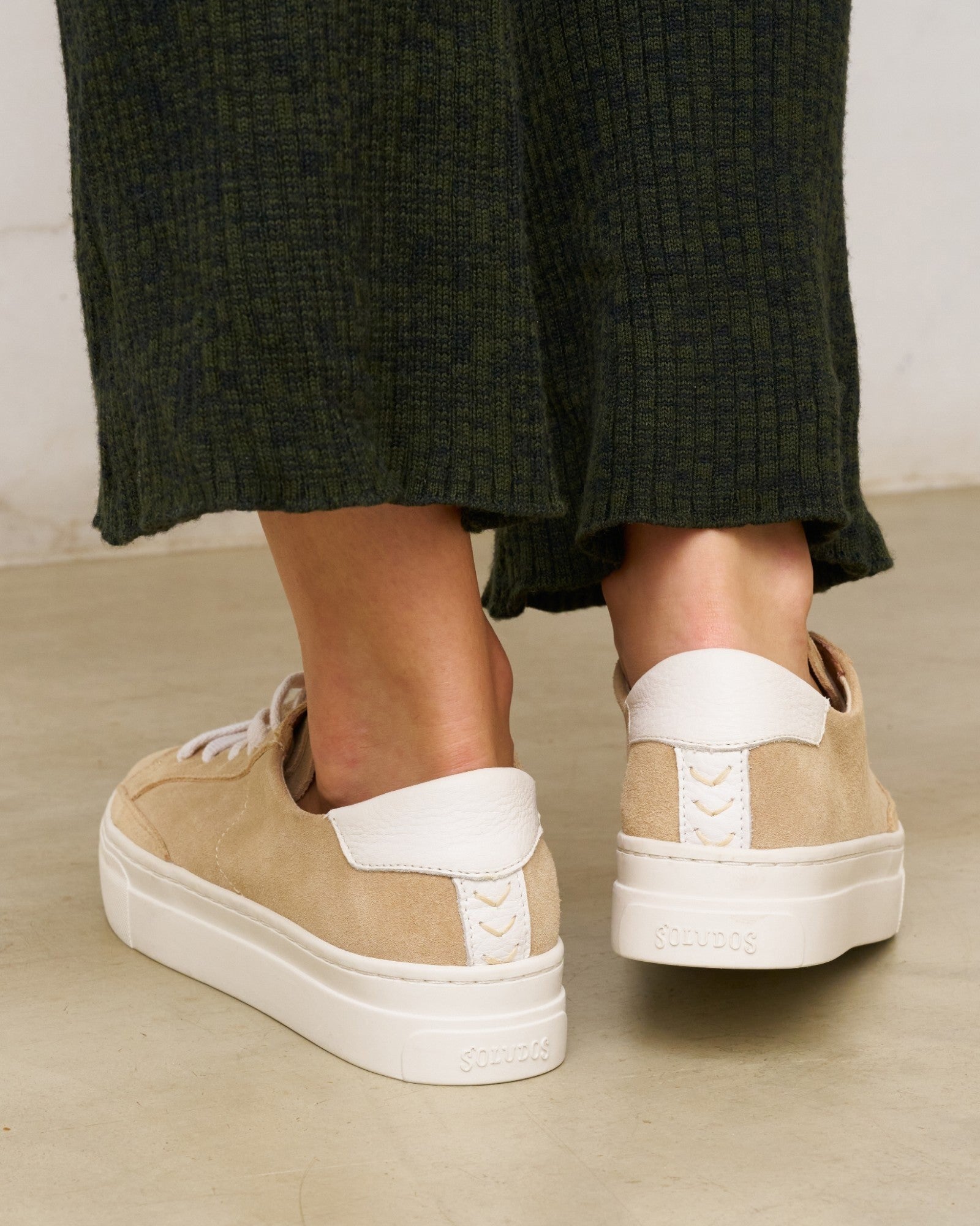 The Ibiza Platform - Suede - Sand Tan - Women's - Women's Sneakers - Sand Tan - Soludos -