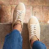 The Ibiza Platform - Suede - Sand Tan - Women's - Women's Sneakers - Sand Tan - Soludos -