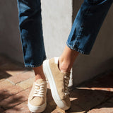 The Ibiza Platform - Suede - Sand Tan - Women's - Women's Sneakers - Sand Tan - Soludos -